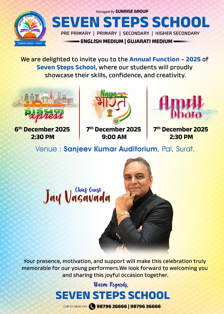 Seven Steps School Event Poster