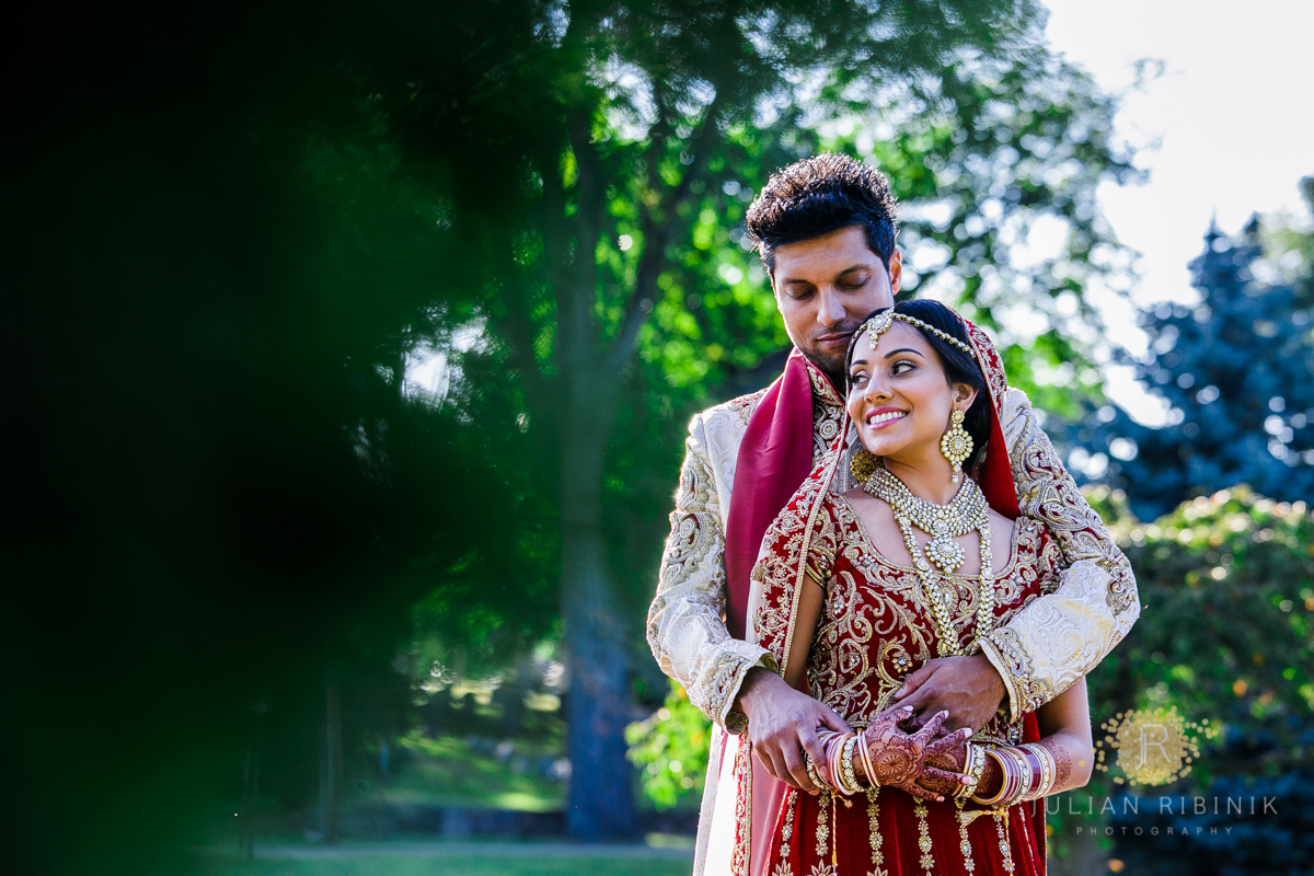 Indian Wedding - Couple in Garden